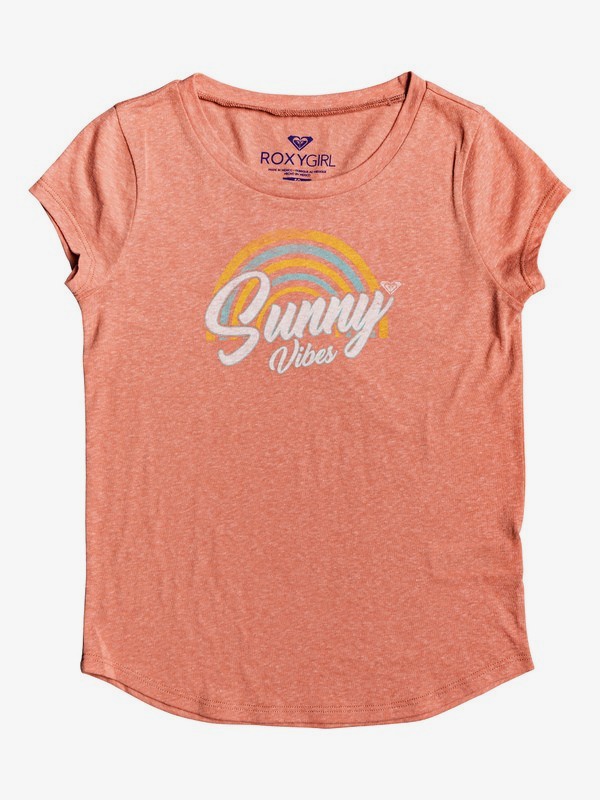 roxy, Girl's 7-14 Sunny Vibes Tee, DESERT SAND (mkt0) 0 Girl's 7-14 Sunny Vibes Tee ARGZT03260 Roxy