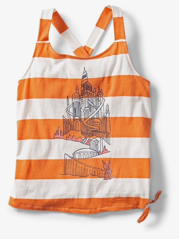 roxy, Ariel Castle Life Strappy Top, BRANDIED MELON WIDE STRIPE (nkv4) 0 Ariel Castle Life Strappy Top Orange ARGZT03383 Roxy