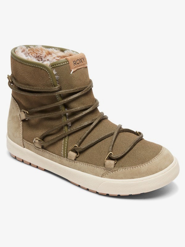 roxy, Darwin - Faux-Fur Lined Boots for Women, MILITARY (mil) 0 Darwin - Faux-Fur Lined Boots for Women Green ARJB300017 Roxy