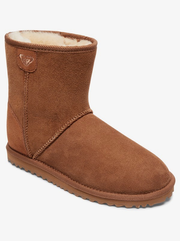 roxy, Renton - Botas de piel de oveja para Mujer, CHESTNUT BROWN (ch4) 0 Renton - Botas de piel de oveja para Mujer Marron ARJB700553 Roxy