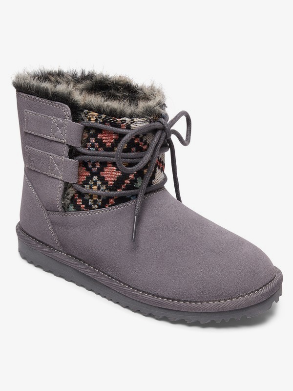 roxy, Tara - Bottes en daim pour Femme, GREY (gry) 0 Tara - Bottes en daim pour Femme Gris ARJB700554 Roxy