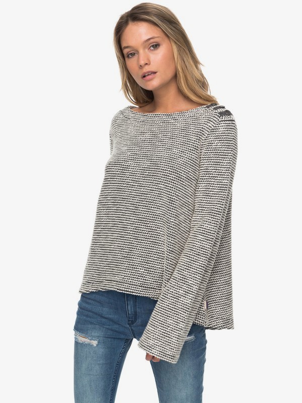 roxy, Free Thinking Sweater, CHARCOAL HEATHER (kpgh) 0 Free Thinking Sweater ARJFT03574 Roxy