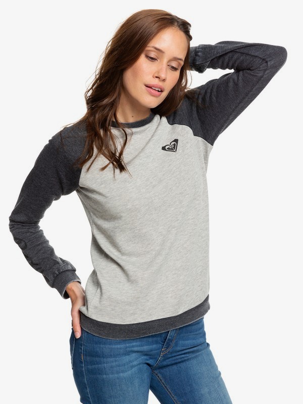 roxy, Palm Bazaar - Sweatshirt for Women, TRUE BLACK (kvj0) 0 Palm Bazaar - Sweatshirt for Women Black ARJFT03585 Roxy