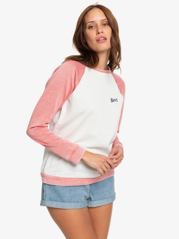 roxy, Palm Bazaar - Sweatshirt for Women, DESERT SAND (mkt0) 0 Palm Bazaar - Sweatshirt for Women Pink ARJFT03585 Roxy