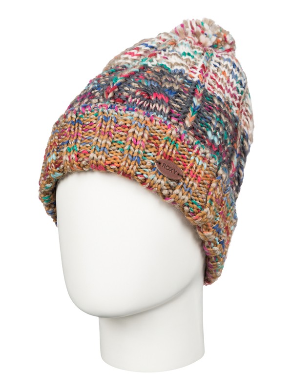 roxy, Sea Bank - Cable Knit Beanie, WALNUT (tnt0) 0 Sea Bank - Cable Knit Beanie ARJHA03096 Roxy