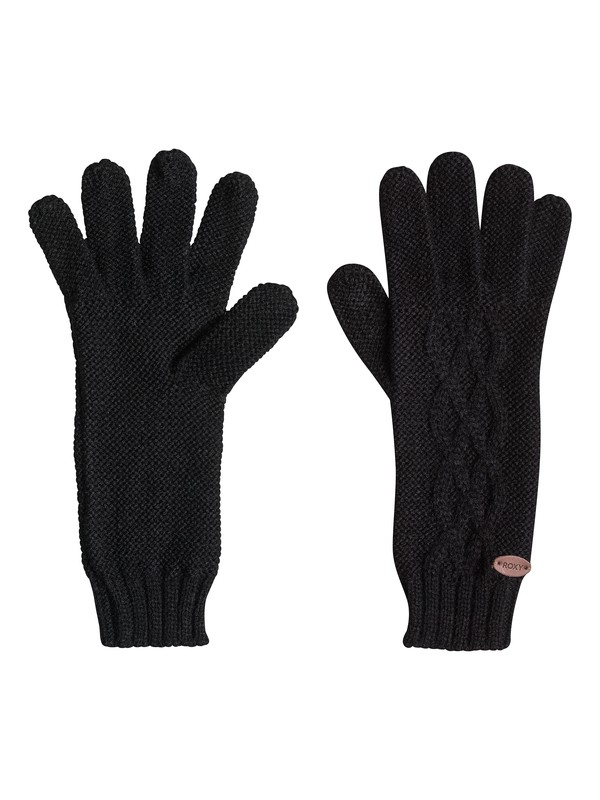 roxy, Reef Breaks - Knit Gloves, TRUE BLACK (kvj0) 0 Reef Breaks - Knit Gloves ARJHN03002 Roxy