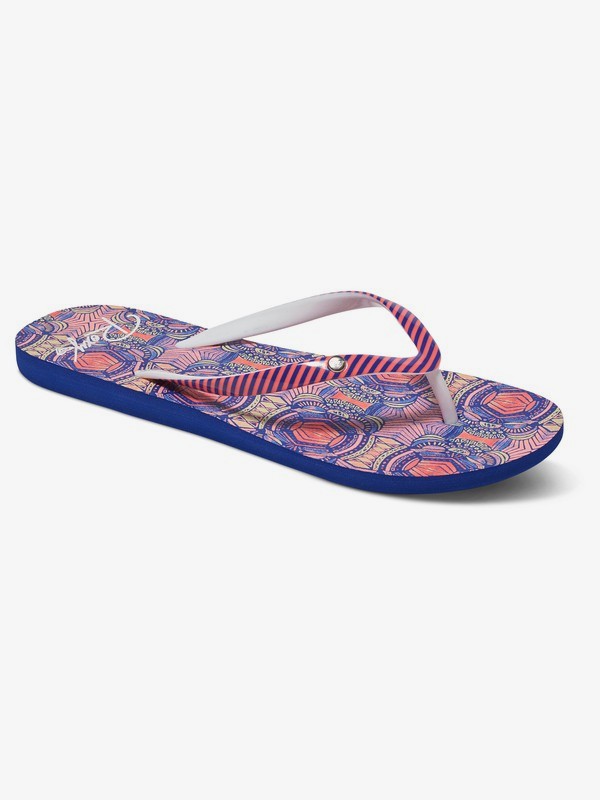 roxy, Portofino - Tongs pour Femme, RED/BLUE (rb3) 0 Portofino - Tongs pour Femme Orange ARJL100551 Roxy