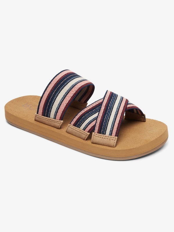 roxy, Shoreside Criss-Cross Sandals, DARK BLUE (bla) 0 Shoreside Criss-Cross Sandals Blue ARJL100656 Roxy