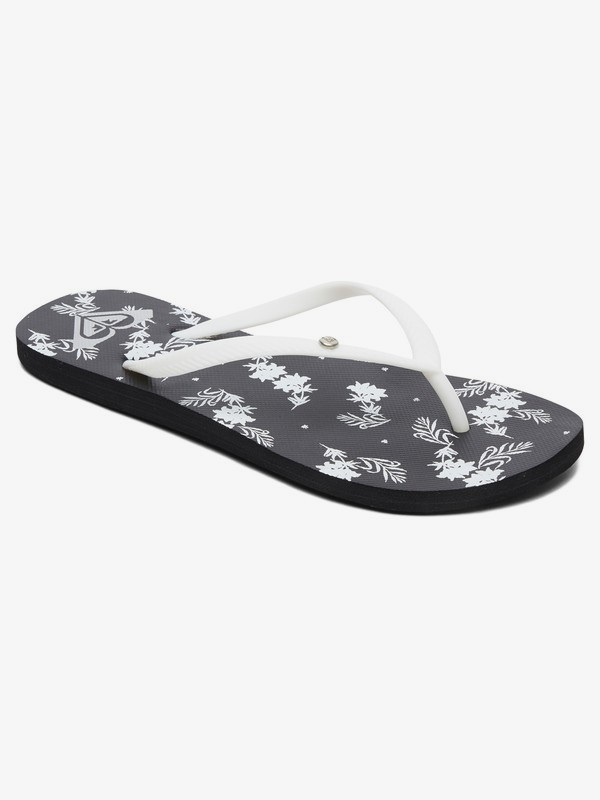 roxy, Bermuda - Tongs pour Femme, BLACK/WHITE PRINT (bwp) 0 Bermuda - Tongs pour Femme Noir ARJL100664 Roxy