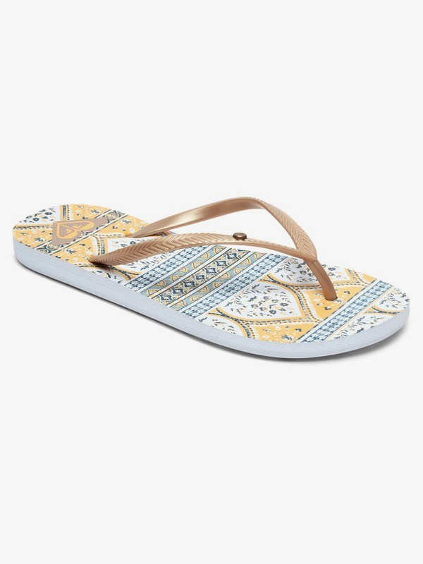 roxy, Bermuda - Tongs pour Femme, GOLD (gld) 0 Bermuda - Tongs pour Femme Jaune ARJL100664 Roxy
