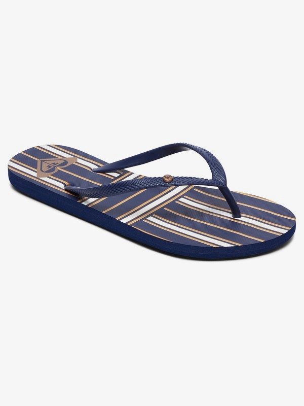 roxy, Bermuda - Tongs pour Femme, NAVY/GOLD (ngl) 0 Bermuda - Tongs pour Femme Bleu ARJL100664 Roxy