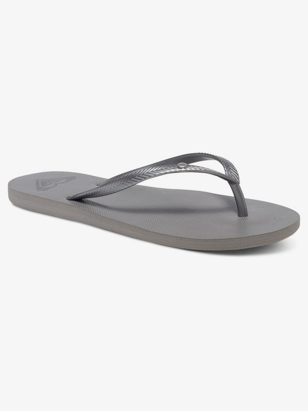 roxy, Bermuda Flip-Flops, SILVER 1 (sl1) 0 Bermuda Flip-Flops Grey ARJL100664 Roxy