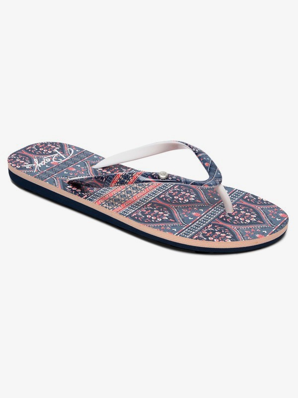 roxy, Portofino - Tongs pour Femme, BLUE PRINT (buf) 0 Portofino - Tongs pour Femme Bleu ARJL100668 Roxy