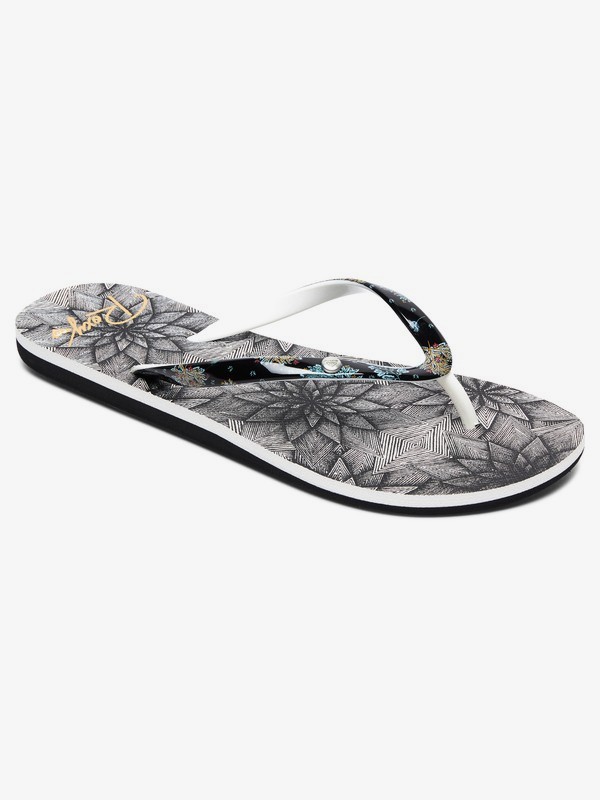 roxy, Portofino - Sandalen für Frauen, BLACK/WHITE PRINT (bwp) 0 Portofino - Sandalen für Frauen Schwarz ARJL100668 Roxy