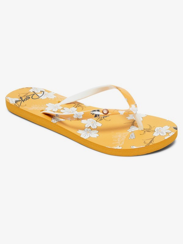 roxy, Portofino Flip-Flops, YELLOW/GOLD (ywg) 0 Portofino Flip-Flops Yellow ARJL100668 Roxy
