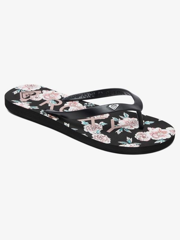 roxy, Tahiti Flip-Flops, BLACK LACENS (klc) 0 Tahiti Flip-Flops Black ARJL100669 Roxy