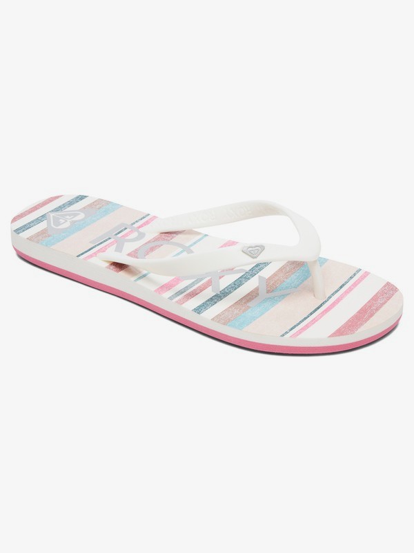 roxy, Tahiti Flip-Flops, PINK STRIPE (spi) 0 Tahiti Flip-Flops Pink ARJL100669 Roxy