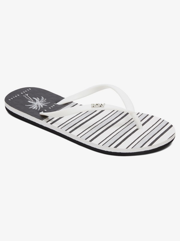roxy, Viva Stamp Flip-Flops, BLACK/WHITE PRINT1 (bip) 0 Viva Stamp Flip-Flops Black ARJL100683 Roxy