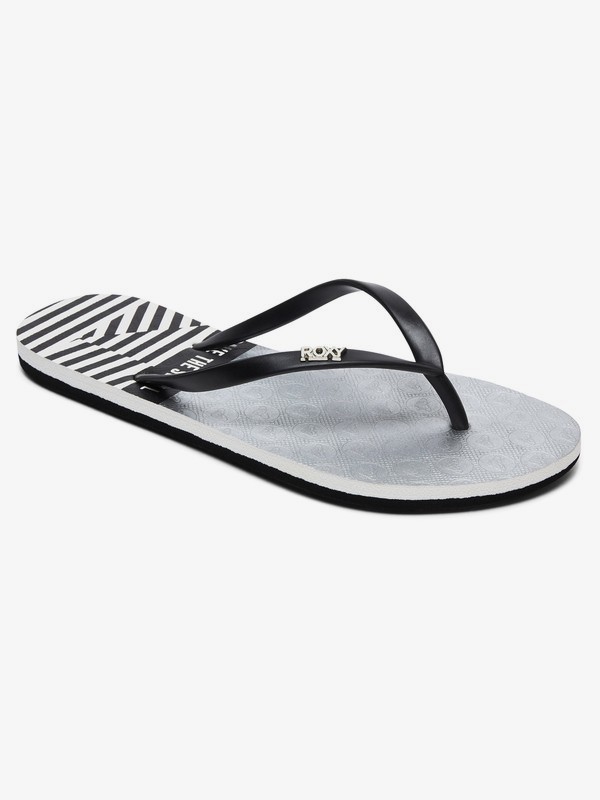 roxy, Viva Stamp Flip-Flops, BLACK/SILVER (bs2) 0 Viva Stamp Flip-Flops Black ARJL100683 Roxy