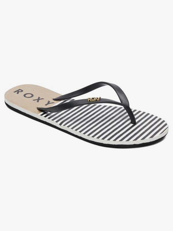 roxy, Viva Stamp - Tongs pour Femme, GOLD/BLACK (gb2) 0 Viva Stamp - Tongs pour Femme Jaune ARJL100683 Roxy