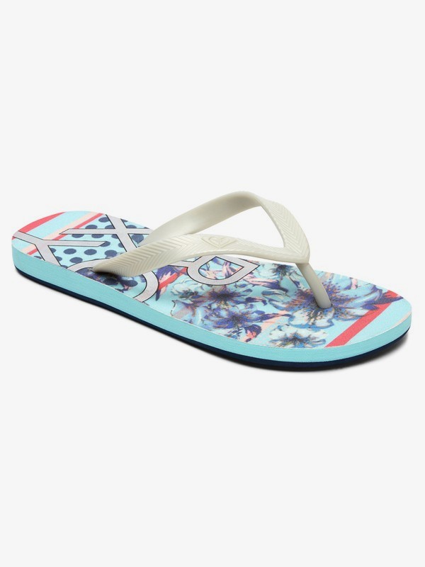 roxy, Playa - Tongs pour Femme, SILVER/LAGOON (svl) 0 Playa - Tongs pour Femme Gris ARJL100691 Roxy