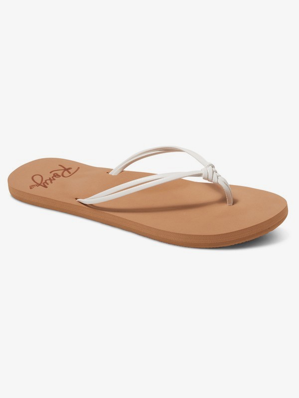 roxy, Lahaina Flip-Flops, WHITE (wht) 0 Lahaina Flip-Flops White ARJL100721 Roxy