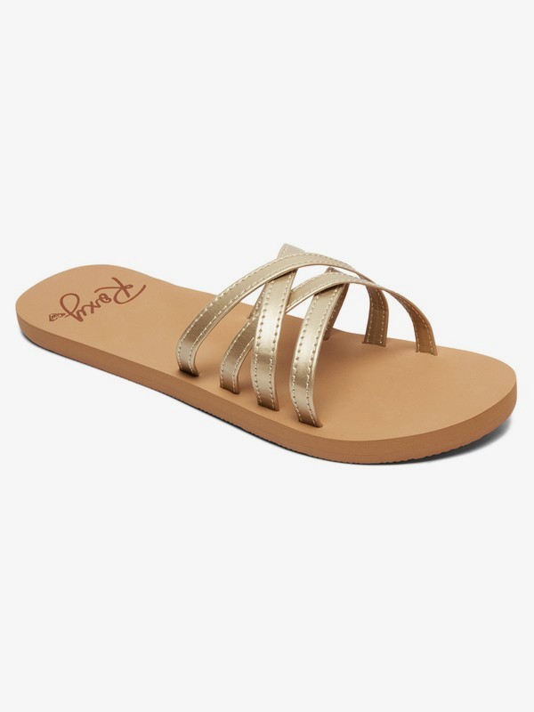 roxy, Abbie Sandals, BRONZE (brz) 0 Abbie Sandals Brown ARJL100749 Roxy