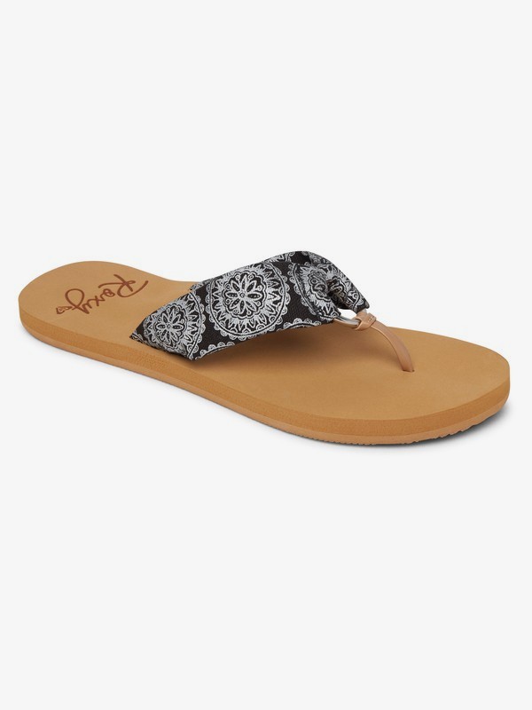 roxy, Paia Sandals, BLACK/WHITE PRINT (bwp) 0 Paia Sandals Black ARJL100789 Roxy