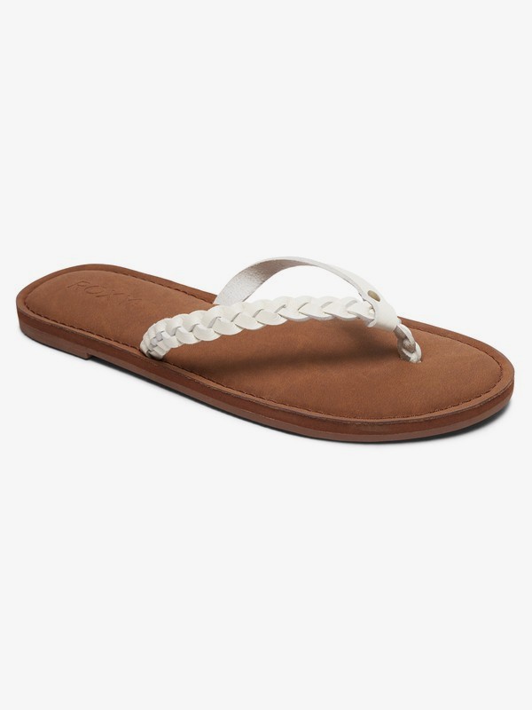 roxy, Livia - Tongs pour Femme, WHITE (wht) 0 Livia - Tongs pour Femme Blanc ARJL200619 Roxy