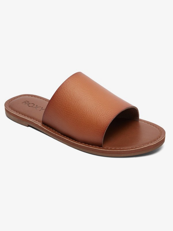roxy, Kaia Slide Sandals, BROWN (brn) 0 Kaia Slide Sandals Brown ARJL200654 Roxy