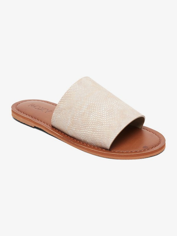 roxy, Kaia Slide Sandals, CREAM (cre) 0 Kaia Slide Sandals White ARJL200654 Roxy