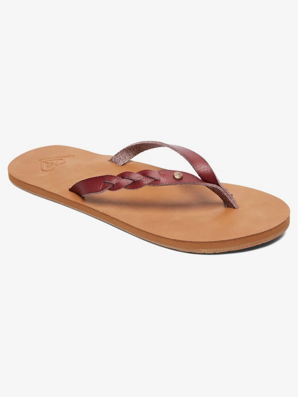 roxy, Liza Flip-Flops, DARK RED (drk) 0 Liza Flip-Flops Red ARJL200667 Roxy