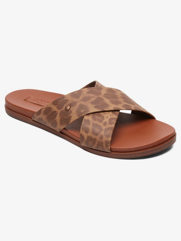 roxy, Diane Sandals, CHEETAH PRINT (che) 0 Diane Sandals Orange ARJL200705 Roxy