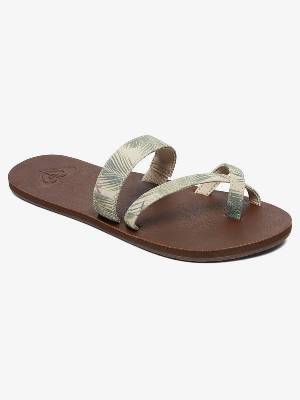 roxy, Davina Strappy Sandals, GREEN (grn) 0 Davina Strappy Sandals Green ARJL200712 Roxy