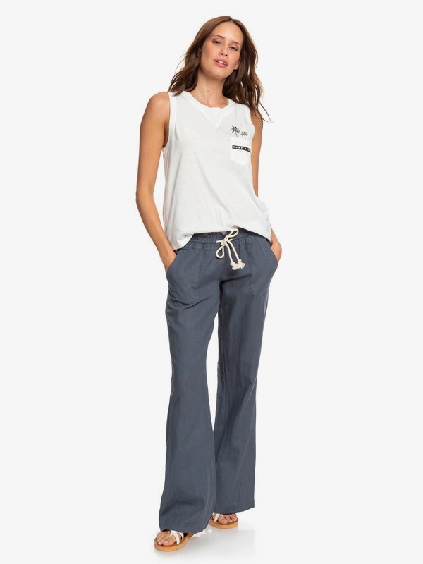 roxy linen pants