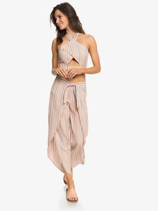 roxy, Jessa Pant, TANDOORI SPICE CHEROKEE STRIPE (npq3) 0 Jessa Pant Orange ARJNP03114 Roxy