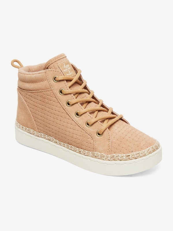 roxy, Harbor Fur - High-Top Shoes for Women, TAUPE (tau) 0 Harbor Fur - High-Top Shoes for Women Brown ARJS100020 Roxy