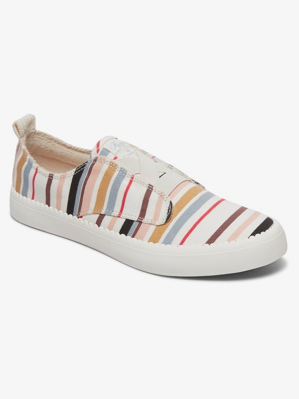 roxy, Shaka Elastic Slip-On Shoes, MULTI (mlt) 0 Shaka Elastic Slip-On Shoes Orange ARJS300321 Roxy