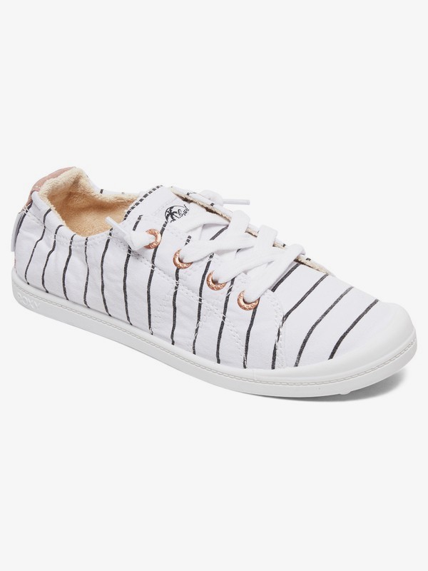 roxy, Bayshore Shoes, WHITE/STRIPE (tst) 0 Bayshore Shoes White ARJS600418 Roxy