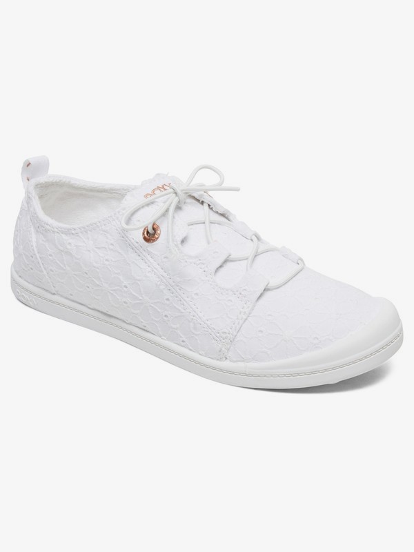 roxy, Briana Stretch Lace Shoes, WHITE/WHITE (ww0) 0 Briana Stretch Lace Shoes White ARJS600440 Roxy