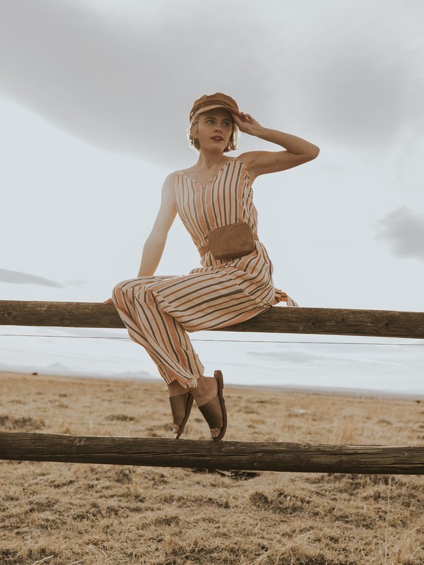 roxy, Cha Cha For Now Jumpsuit, CREAM TAN MACY STRIPE (tem3) 0 Cha Cha For Now Jumpsuit Beige ARJWD03234 Roxy