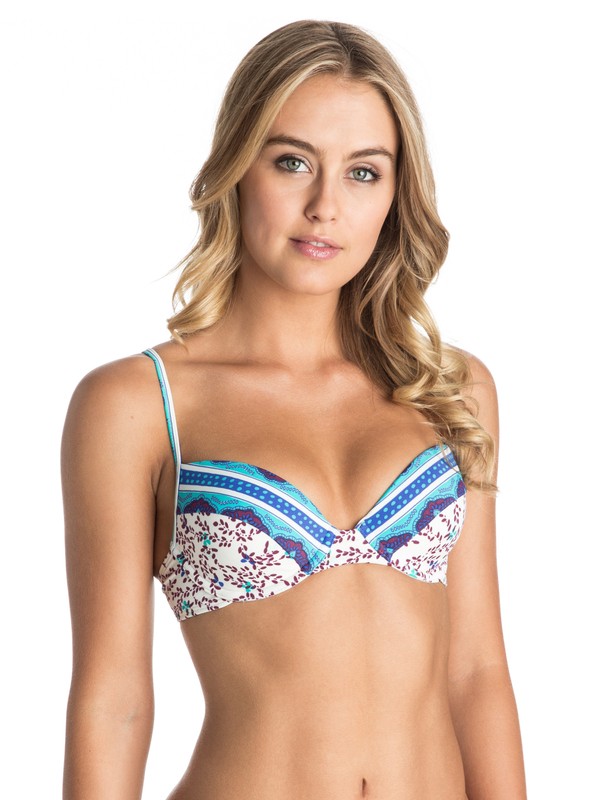 roxy, Woodstock Bandeau Bikini Top, WOODSTOCK SEA SPRAY (wbs6) 0 Woodstock Bandeau Bikini Top ARJX303243 Roxy