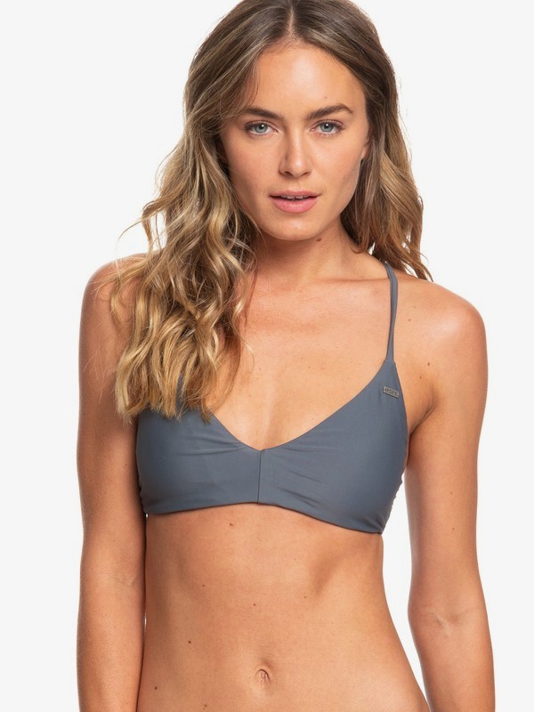 roxy, Printed Softly Love Reversible Athletic Tri Bikini Top, TURBULENCE (kym0) 0 Printed Softly Love Reversible Athletic Tri Bikini Top Black ARJX303358 Roxy