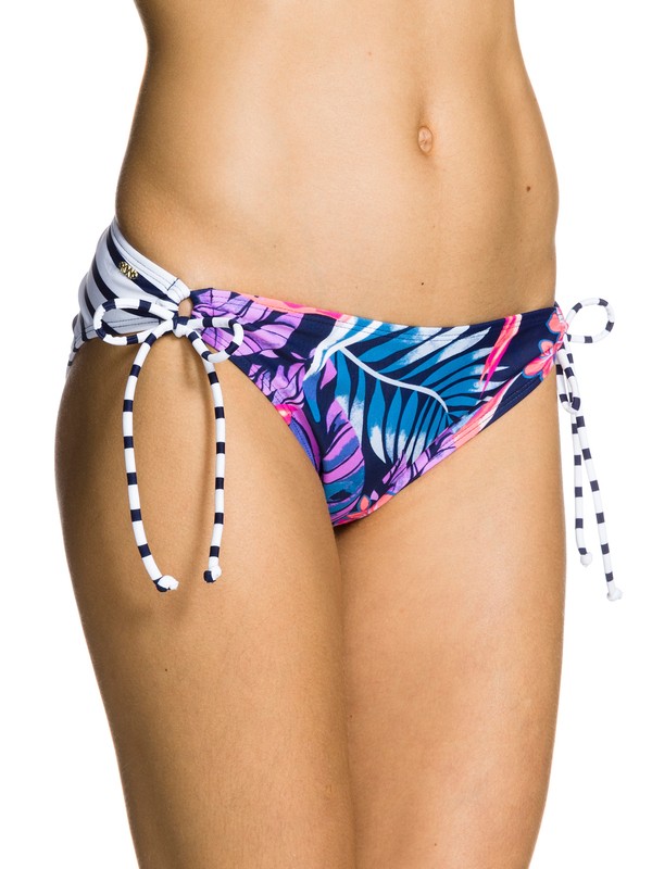 roxy, Tropical Daydream 70's Lowrider Tie Side Swim Bottom, TROPICAL DREAM 2 (btn6) 0 Tropical Daydream 70's Lowrider Tie Side Swim Bottom ARJX403031 Roxy