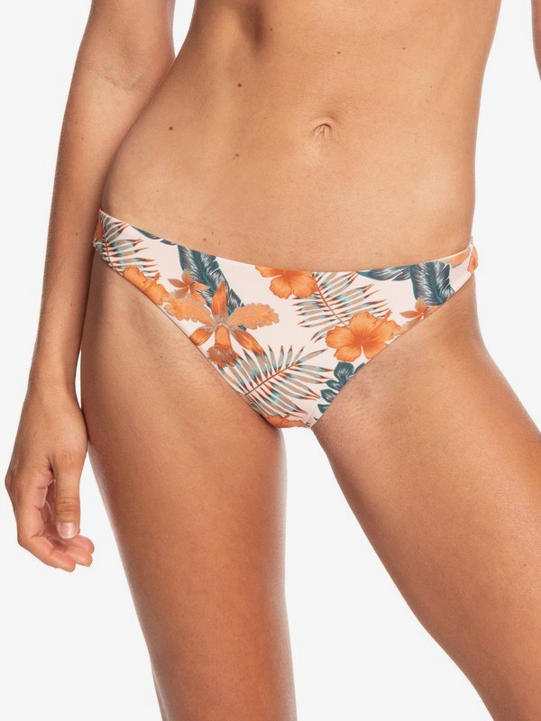 roxy, Strappy Love Reversible Mini Bikini Bottoms, CREAM TAN TROPICALABABA (tem6) 0 Strappy Love Reversible Mini Bikini Bottoms Beige ARJX403323 Roxy