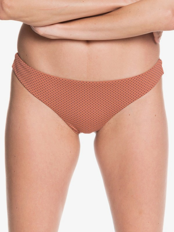 roxy, Printed Beach Classics Mini Bikini Bottoms, CEDAR WOOD POLKADOT SWIM (mms6) 0 Printed Beach Classics Mini Bikini Bottoms Pink ARJX403377 Roxy