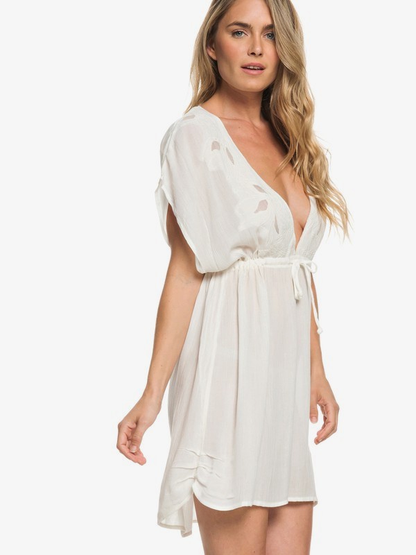 roxy, BEACH SIDE BABE COVER UP, MARSHMALLOW (wbt0) 0 BEACH SIDE BABE COVER UP ARJX603104 Roxy