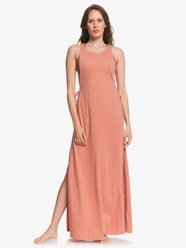 roxy, Beach Tide Sleeveless Maxi Beach Cover-Up, CEDAR WOOD (mms0) 0 Beach Tide Sleeveless Maxi Beach Cover-Up Pink ARJX603117 Roxy