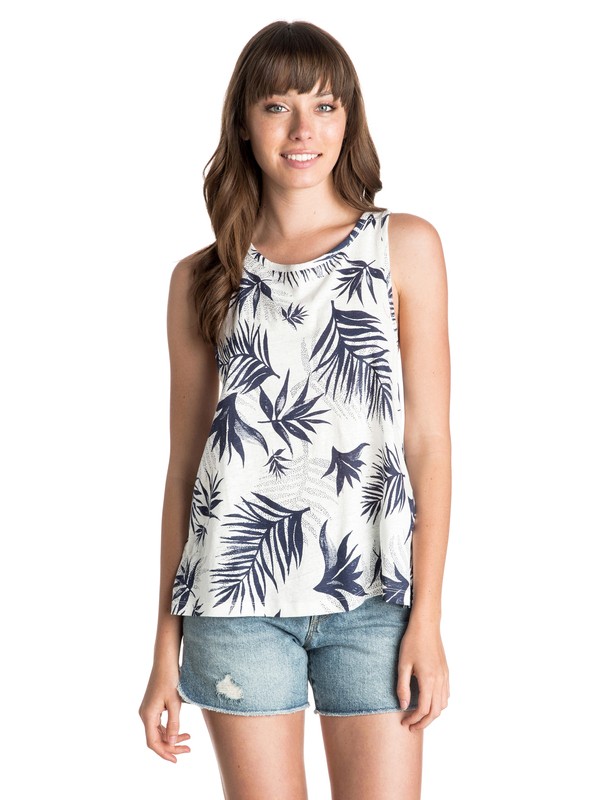 roxy, Midnight Palm High-Neck Top, SEA SPRAY (wbs0) 0 Midnight Palm High-Neck Top ARJZT03392 Roxy