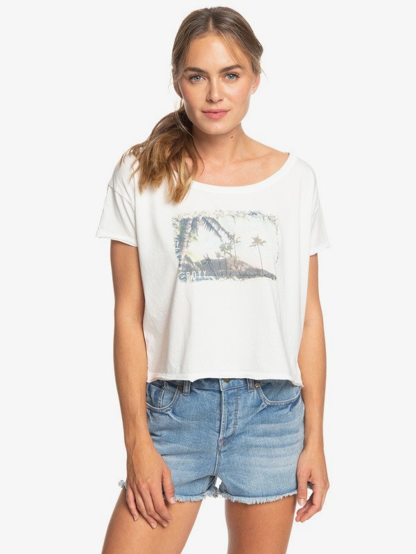 roxy, Island Girl Tee, MARSHMALLOW (wbt0) 0 Island Girl Tee White ARJZT05199 Roxy